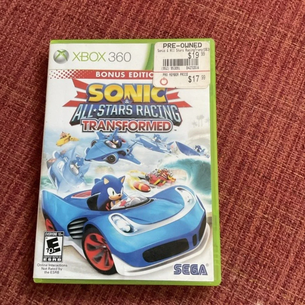 Sonic & All-Stars Racing: Transformed - Bonus Edition (Xbox 360)‎ - COMPLETE/CIB